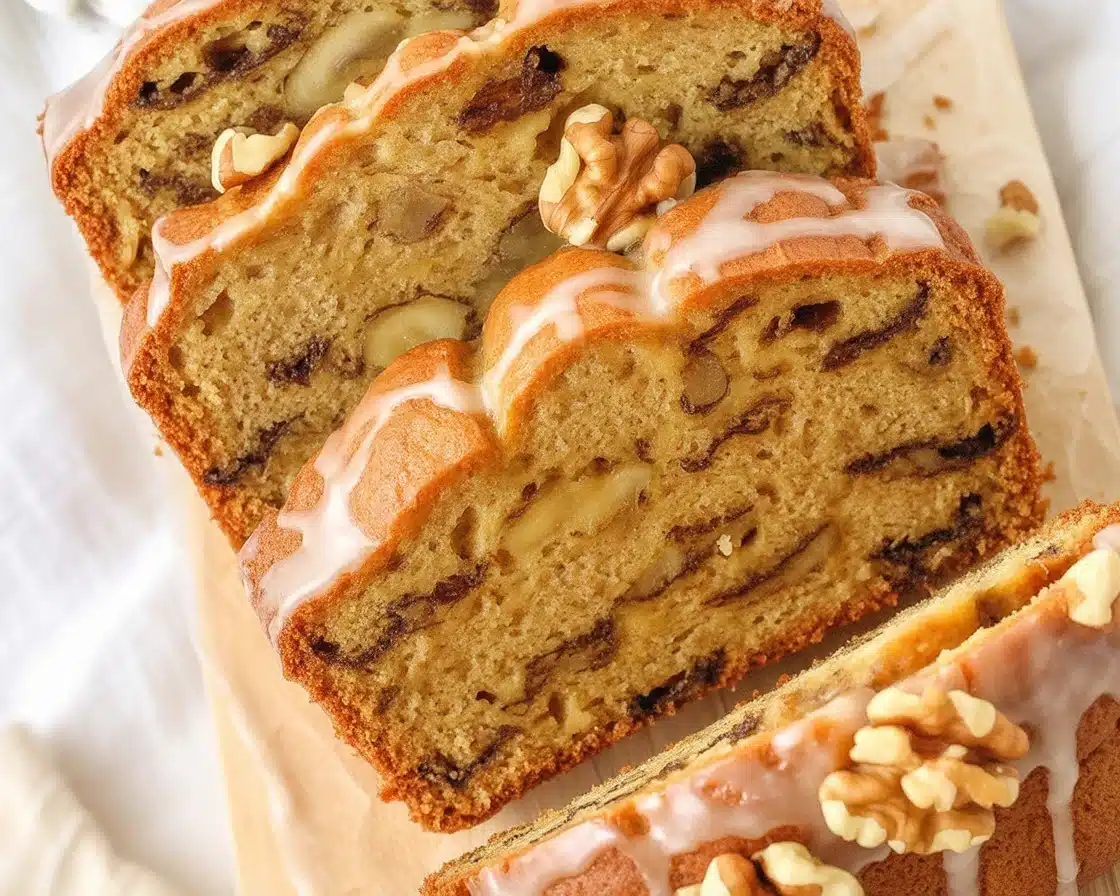 Delicious eggless banana bread made with ripe bananas and no egg substitutes.